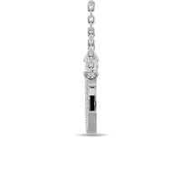 Thumbnail for Diamond Moon and Star Necklace 1/6 ct tw in 10K White Gold