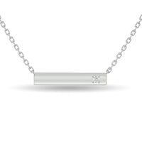 Thumbnail for Diamond Bar Necklace 1/20 ct tw in Sterling Silver