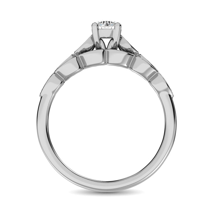 Diamond 1/2 Ct.Tw. Bridal Ring in 14K White Gold