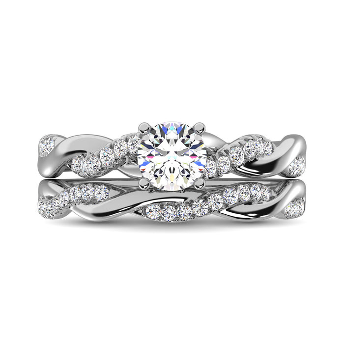 Diamond 3/4 Ct.Tw. Bridal Ring in 14K White Gold