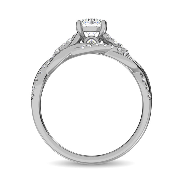 Diamond 3/4 Ct.Tw. Bridal Ring in 14K White Gold