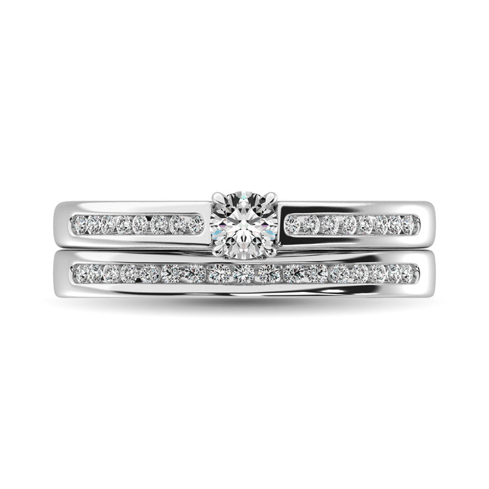 Diamond 1/2 Ct.Tw. Bridal Ring in 14K White Gold