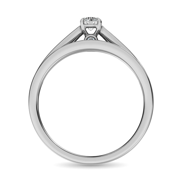 Diamond 1/2 Ct.Tw. Bridal Ring in 14K White Gold