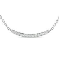 Thumbnail for Diamond Round Cut Fashion Necklace 1/6 ct tw in 10K White Gold