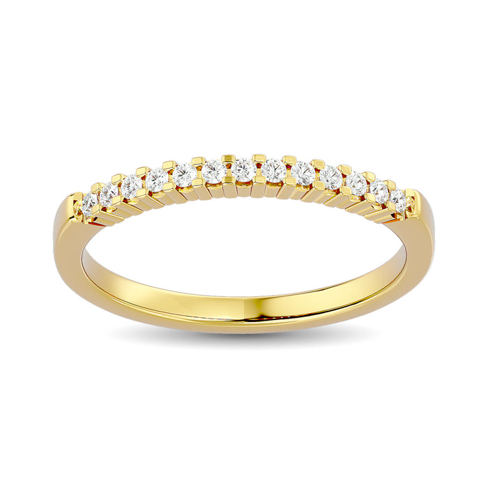 Diamond Wedding Band 1/6 ct tw in 10K Yellow Gold