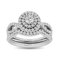 Thumbnail for 14KT White Gold 1Ct.Tw. Diamond keyani Bridal Ring