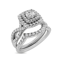 Thumbnail for 14KT White Gold 1Ct.Tw. Diamond keyani Bridal Ring