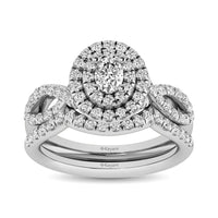 Thumbnail for 14KT White Gold 1Ct.Tw. Diamond keyani Bridal Ring