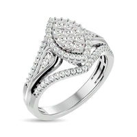 Thumbnail for Diamond Engagement Ring 1/2 ct tw in 10K White Gold