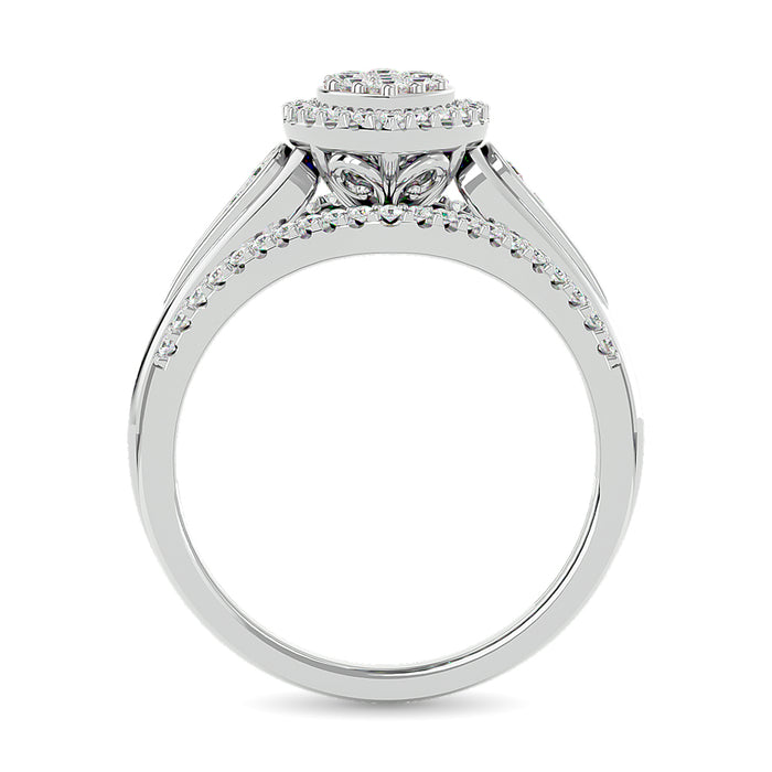 Diamond Engagement Ring 1/2 ct tw in 10K White Gold