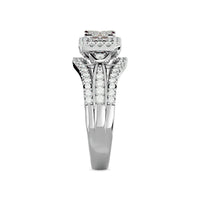 Thumbnail for Diamond 3/4 ct tw Princess Head Engagement Ring  in 10K White Gold