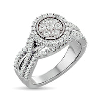 Thumbnail for Diamond Engagement Ring 3/4 ct tw in 10K White Gold