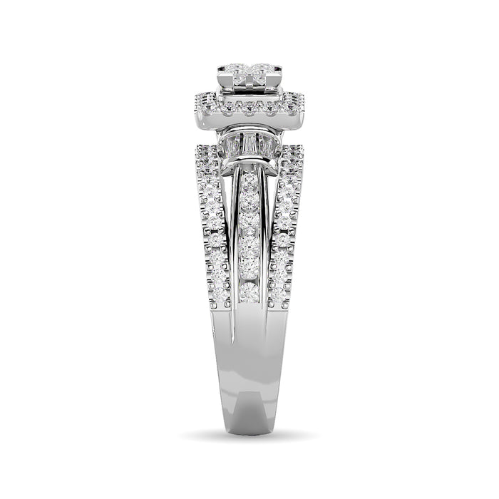 Diamond Engagement Ring 3/4 ct tw in 10K White Gold