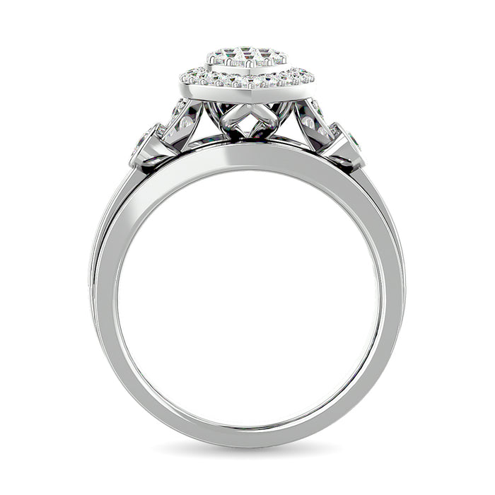 Diamond Engagement Ring 1 ct tw in 10K White Gold