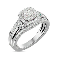 Thumbnail for Diamond Engagement Ring 1/2 ct tw in 10K White Gold