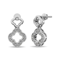 Thumbnail for Diamond Fashion Earrings 1/20 ct tw in Sterling Silver