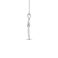 Thumbnail for Diamond Cross Pendant 1/10 ct tw in 10K White Gold
