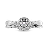 Thumbnail for Diamond Bridal Ring 1/6 ct tw in Round-cut 10K White Gold