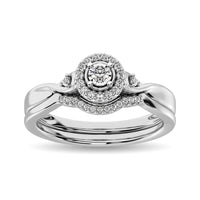 Thumbnail for Diamond Bridal Ring 1/6 ct tw in Round-cut 10K White Gold