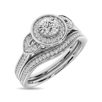 Thumbnail for Diamond Bridal Ring 1/5 ct tw in Round-cut 10K White Gold