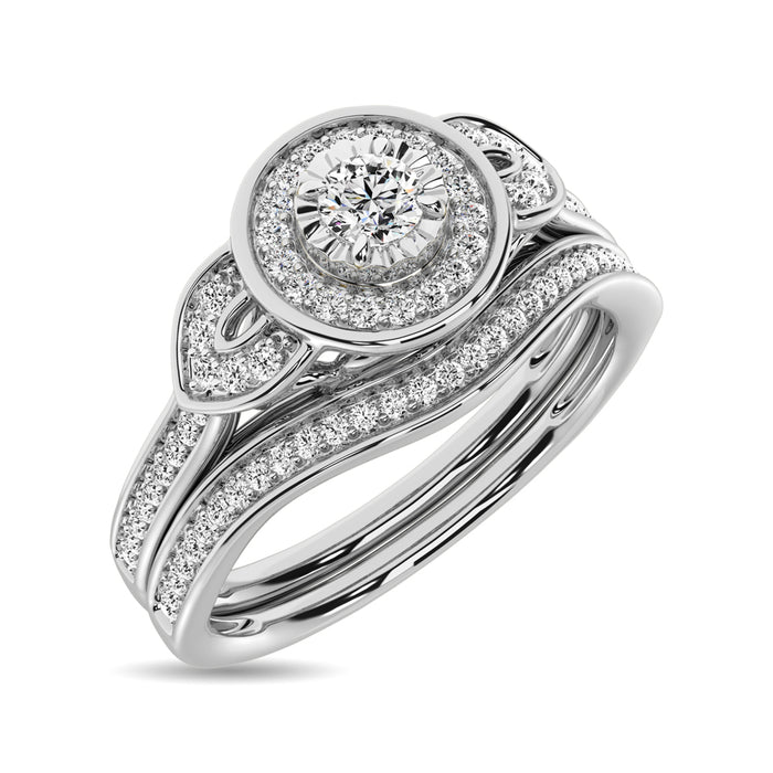 Diamond Bridal Ring 1/5 ct tw in Round-cut 10K White Gold