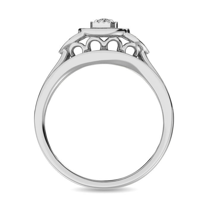 Diamond Bridal Ring 1/5 ct tw in Round-cut 10K White Gold