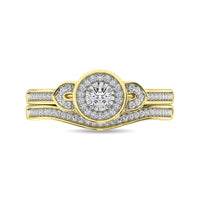 Thumbnail for Diamond Bridal Ring 1/5 ct tw in Round-cut 10K Yellow Gold