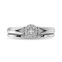 Thumbnail for Diamond Bridal Ring 1/4 ct tw in Round-cut 10K White Gold