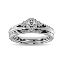 Thumbnail for Diamond Bridal Ring 1/4 ct tw in Round-cut 10K White Gold
