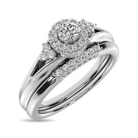 Thumbnail for Diamond Bridal Ring 1/4 ct tw in Round-cut 10K White Gold