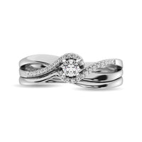 Thumbnail for Diamond Bridal Ring 1/4 ct tw in Round-cut 10K White Gold