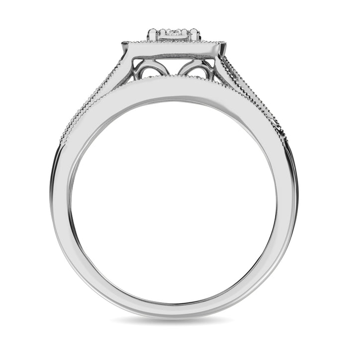 Diamond Bridal Ring 1/6 ct tw in Round-cut 10K in White Gold