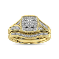 Thumbnail for Diamond Bridal Ring 1/6 ct tw in Round-cut 10K in Yellow Gold