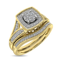 Thumbnail for Diamond Bridal Ring 1/6 ct tw in Round-cut 10K in Yellow Gold