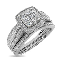 Thumbnail for Diamond Bridal Ring 1/4 ct tw in Round-cut 10K in White Gold