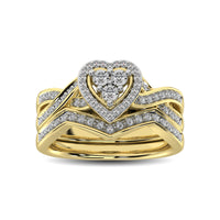 Thumbnail for Diamond Bridal Ring 1/5 ct tw in Round-cut 10K in Yellow Gold