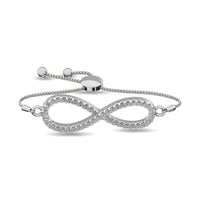 Thumbnail for Diamond Infinity Bracelet 1/6 ct tw in Sterling Silver
