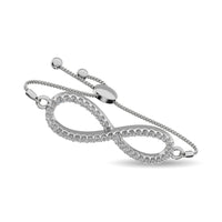 Thumbnail for Diamond Infinity Bracelet 1/6 ct tw in Sterling Silver