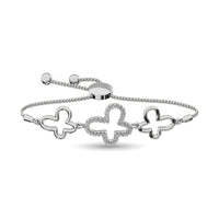 Thumbnail for Diamond 1/8 ct tw Bracelet in Sterling Silver