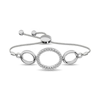 Thumbnail for Diamond Circle Bracelet 1/6 ct tw in Sterling Silver