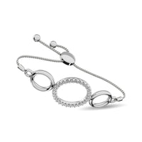 Thumbnail for Diamond Circle Bracelet 1/6 ct tw in Sterling Silver