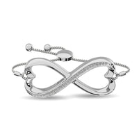 Thumbnail for Diamond Infinity Bracelet 1/6 ct tw in Sterling Silver