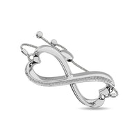 Thumbnail for Diamond Infinity Bracelet 1/6 ct tw in Sterling Silver