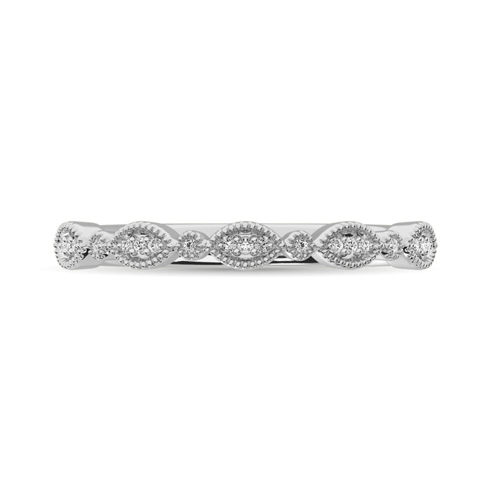 Diamond 1/50 ct tw Stackable Band in Sterling Silver