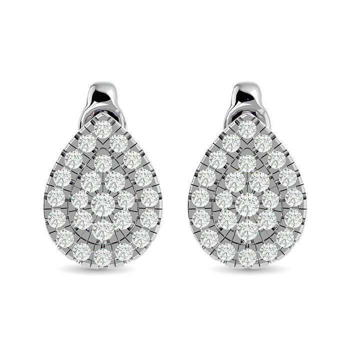 Diamond 1/3 ct tw Fashion Earrings in 10K White Gold