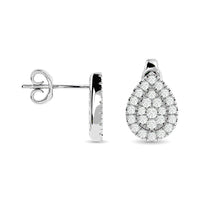 Thumbnail for Diamond 1/3 ct tw Fashion Earrings in 10K White Gold