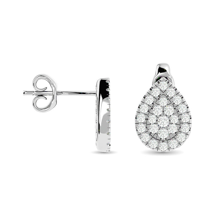 Diamond 1/3 ct tw Fashion Earrings in 10K White Gold