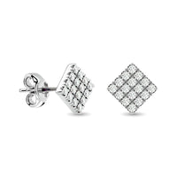 Thumbnail for Diamond 1/3 ct tw Fashion Earrings in 10K White Gold