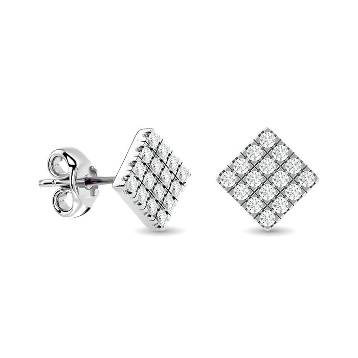 Diamond 1/3 ct tw Fashion Earrings in 10K White Gold