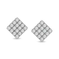 Thumbnail for Diamond 1/3 ct tw Fashion Earrings in 10K White Gold